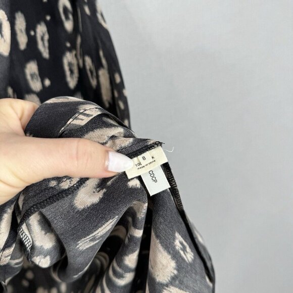 L'Agence Womens Dress 8 Gray Silk Wrap Slip Drape Cocktail Y2K 90s Dark Feminine - Picture 12 of 12